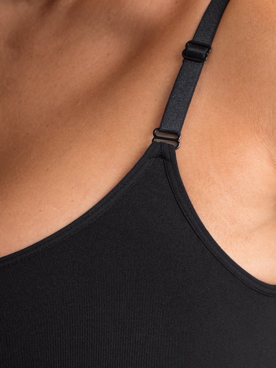 Shapermint Essentials All Day Every Day Scoop Neck Mid-Thigh Bodysuit